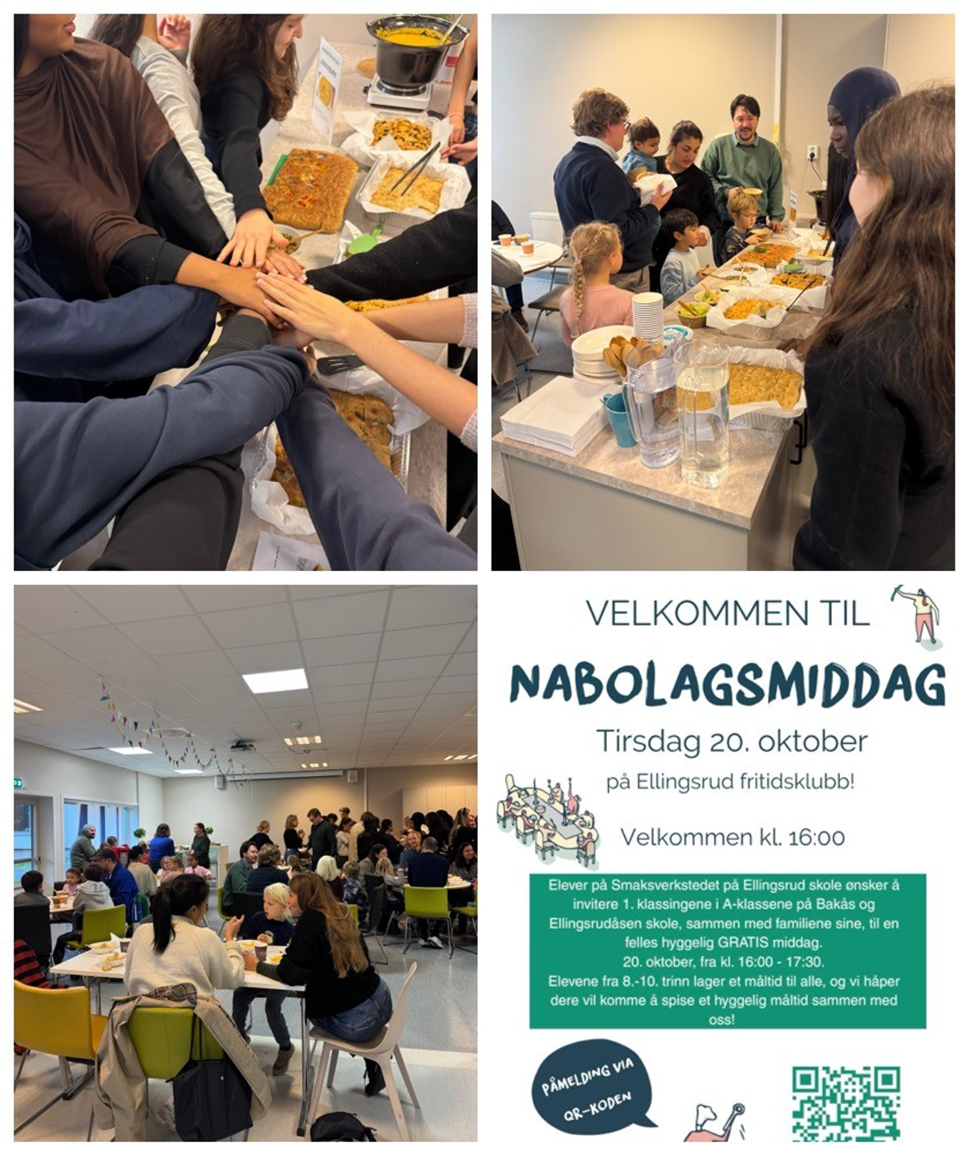 en collage av mennesker som sitter ved bord