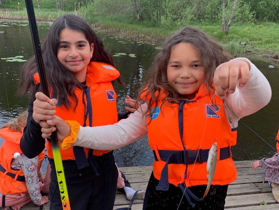 Fiskelykke for elevene på 3. trinn