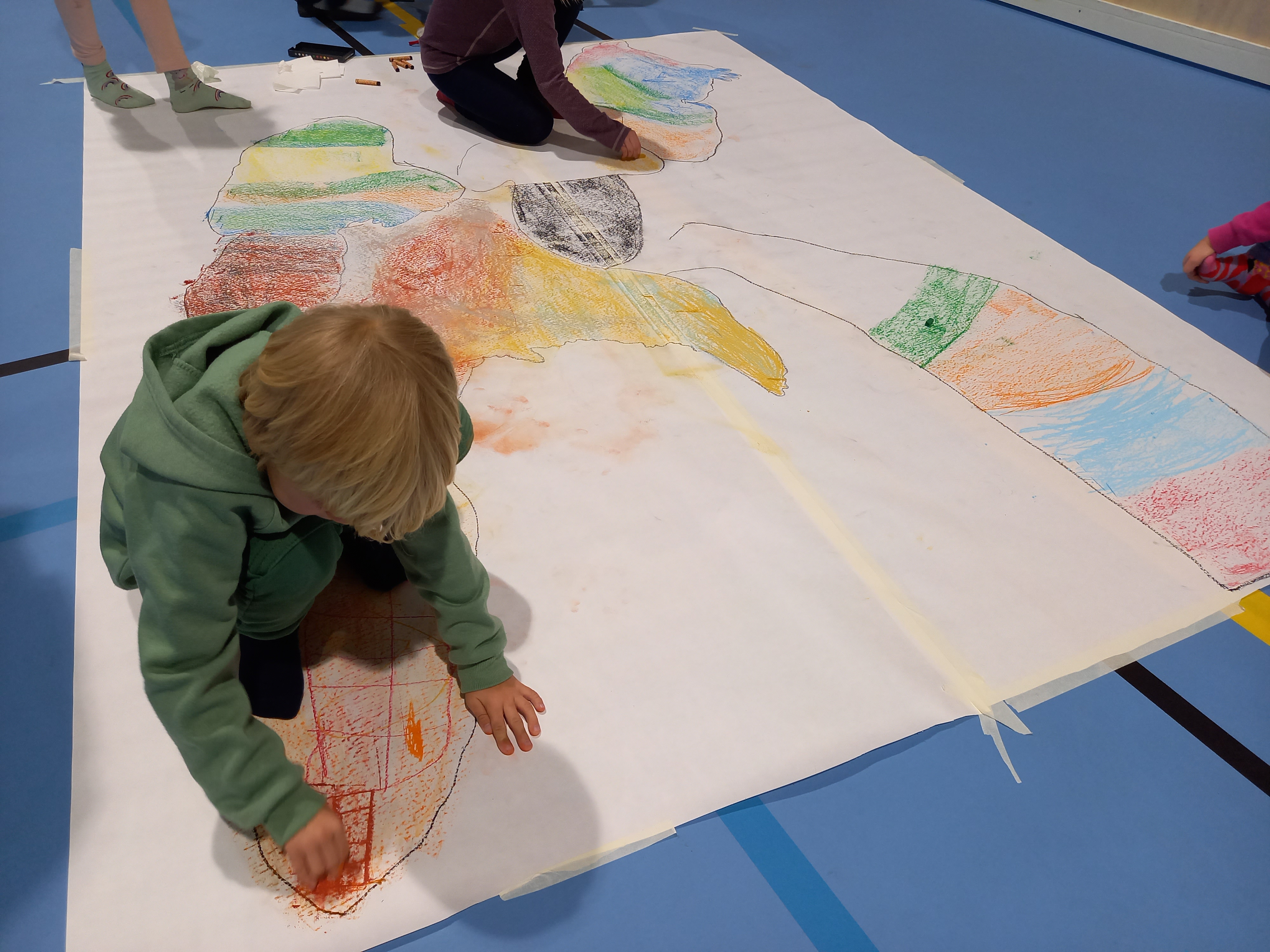 Workshop om lys og skygge i forbindelse med vår nye skolegård.