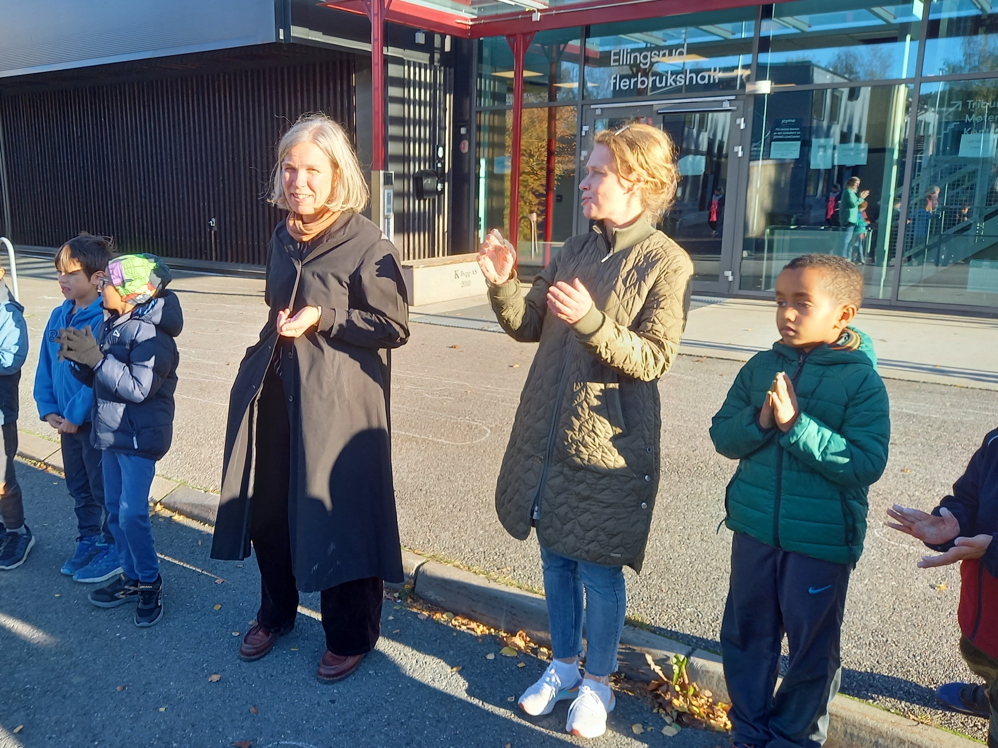 Workshop om lys og skygge i forbindelse med vår nye skolegård.