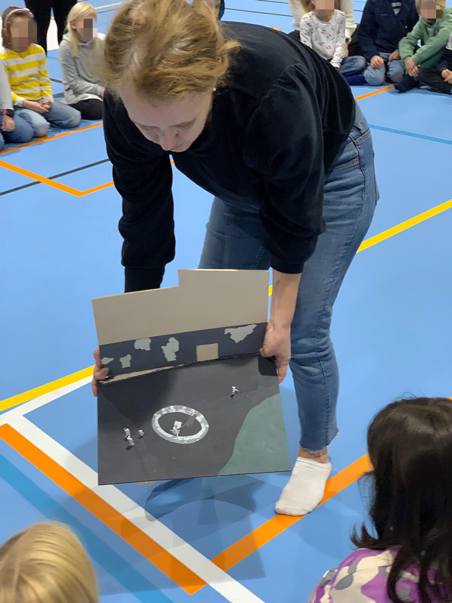 Workshop om lys og skygge i forbindelse med vår nye skolegård.