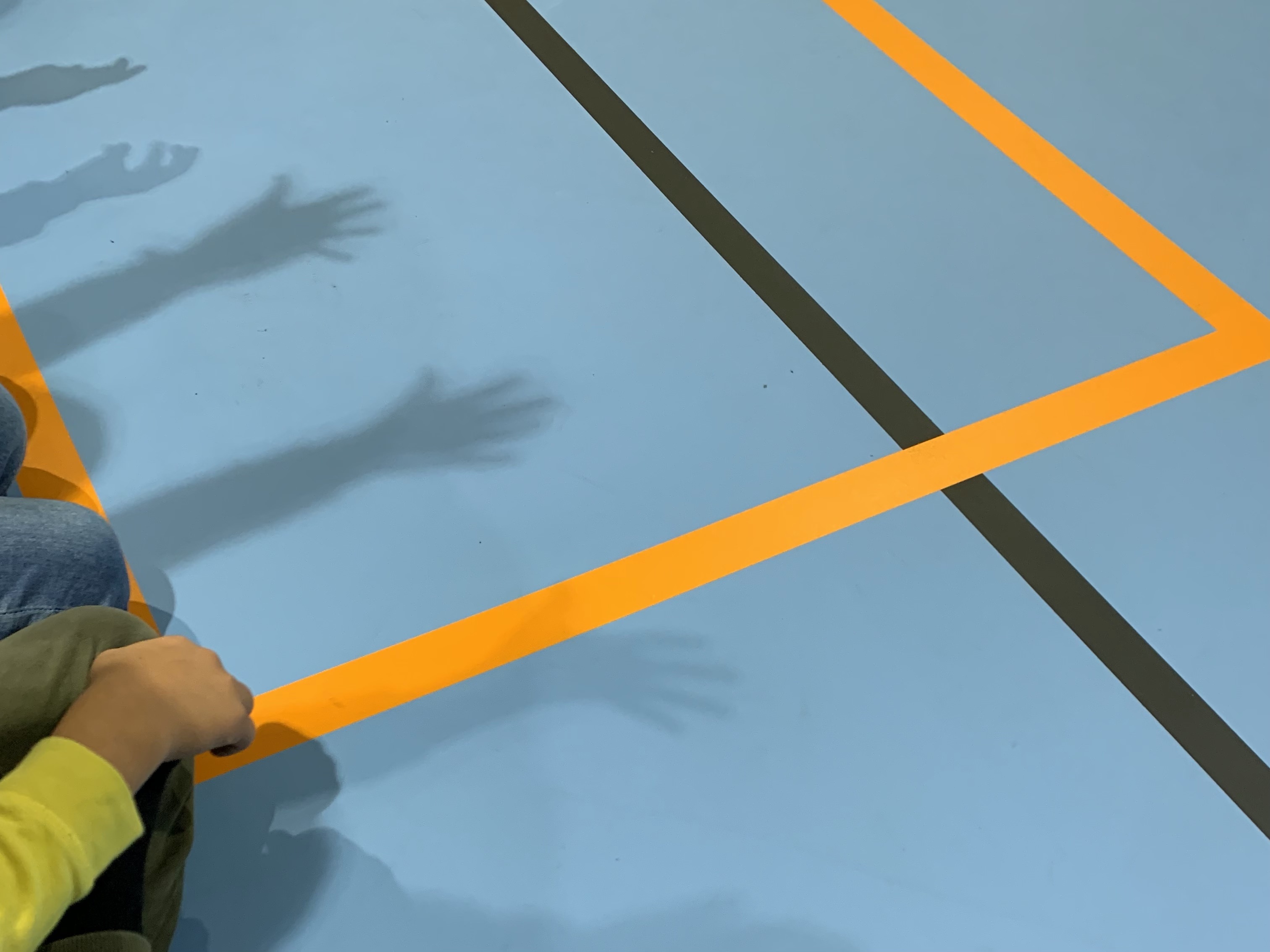 Workshop om lys og skygge i forbindelse med vår nye skolegård.