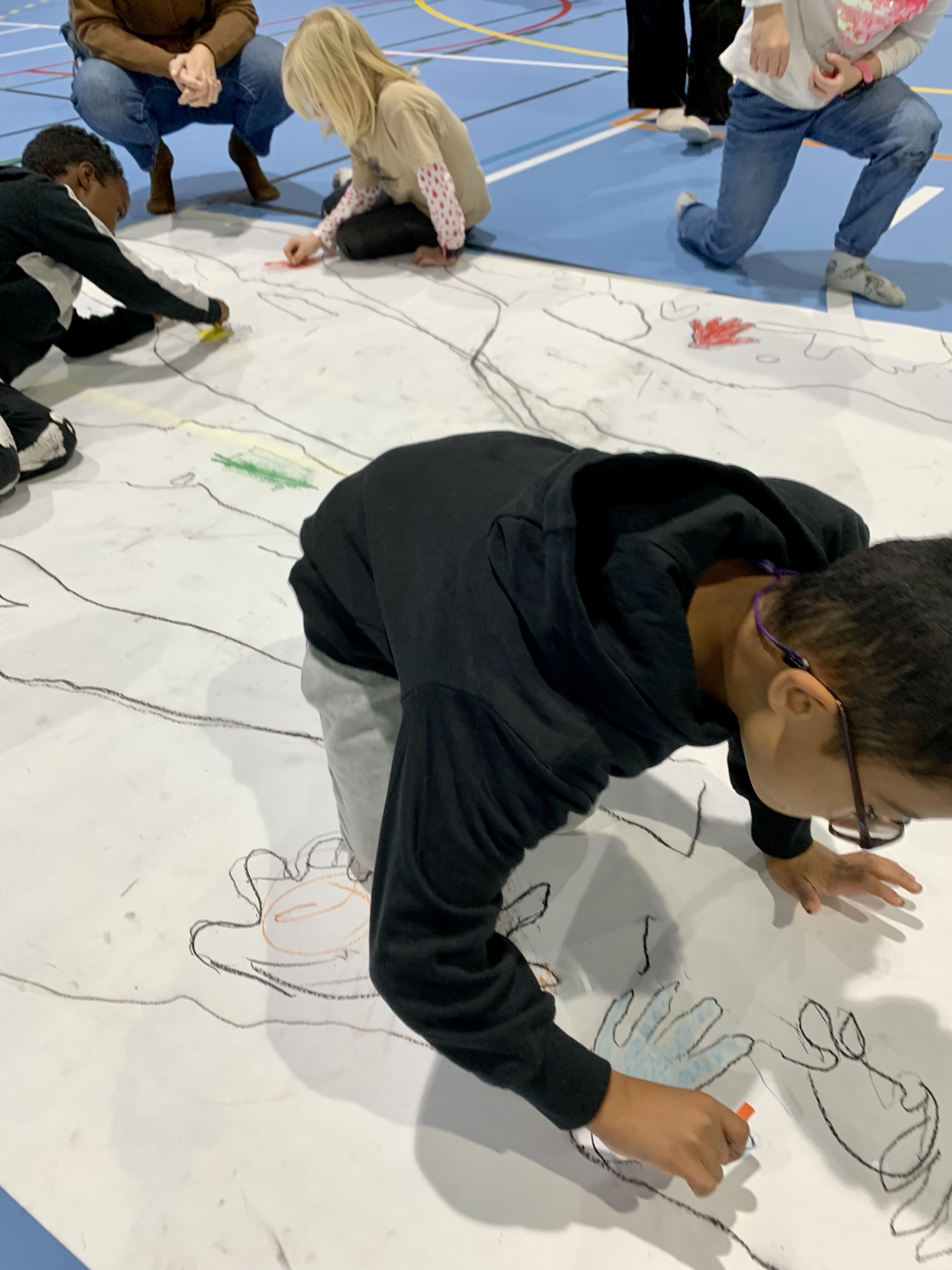 Workshop om lys og skygge i forbindelse med vår nye skolegård.