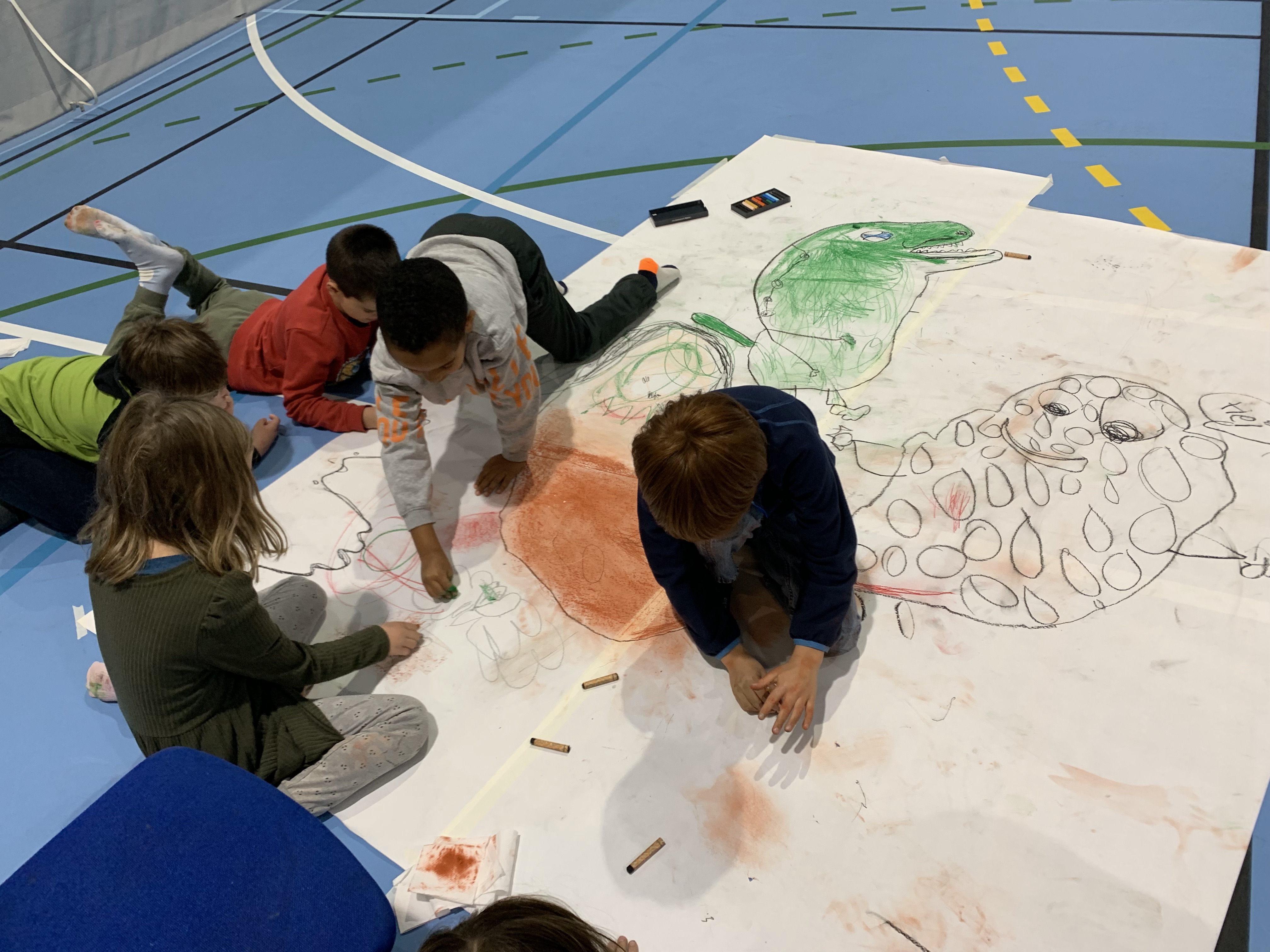 Workshop om lys og skygge i forbindelse med vår nye skolegård.