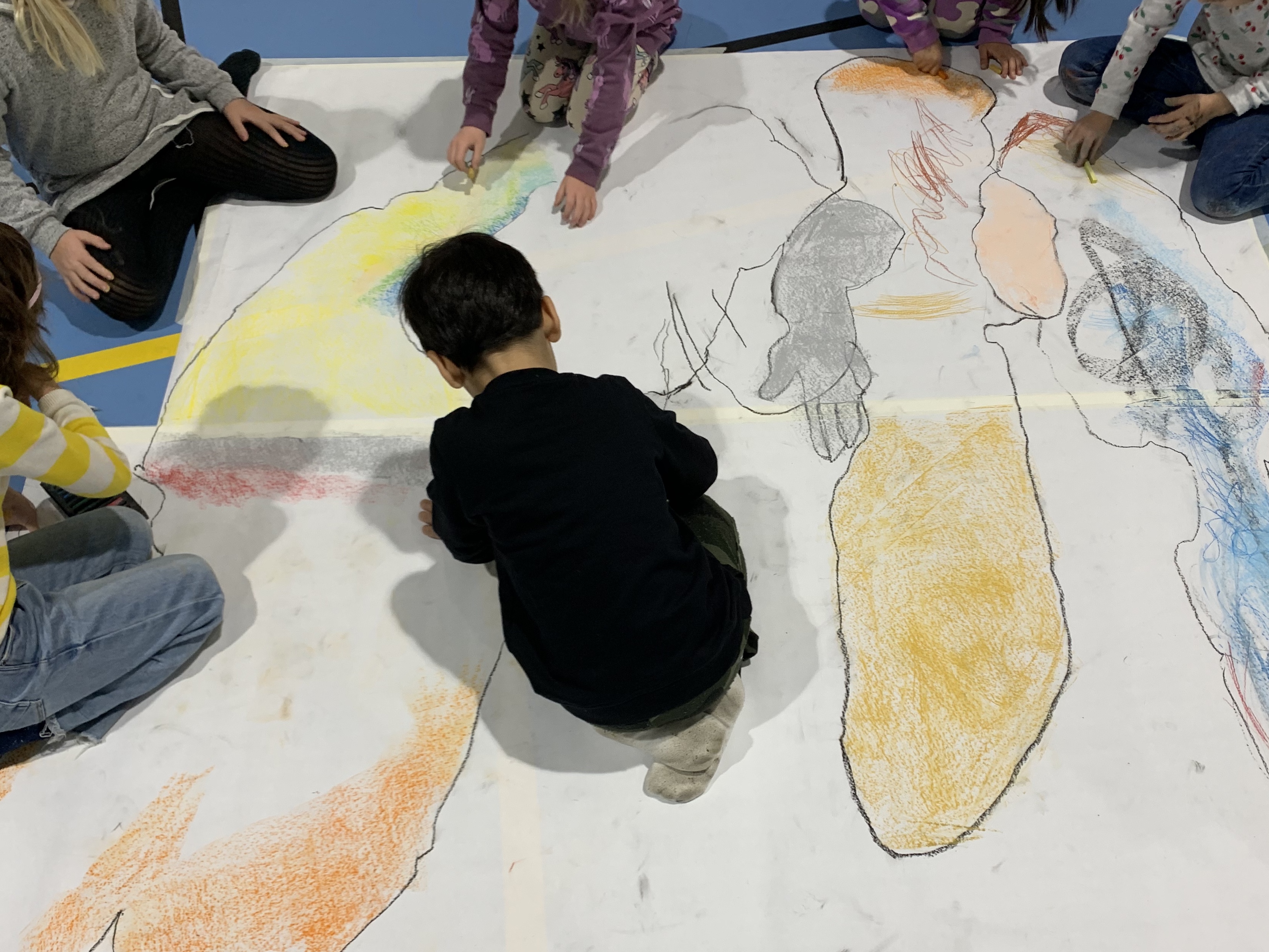 Workshop om lys og skygge i forbindelse med vår nye skolegård.