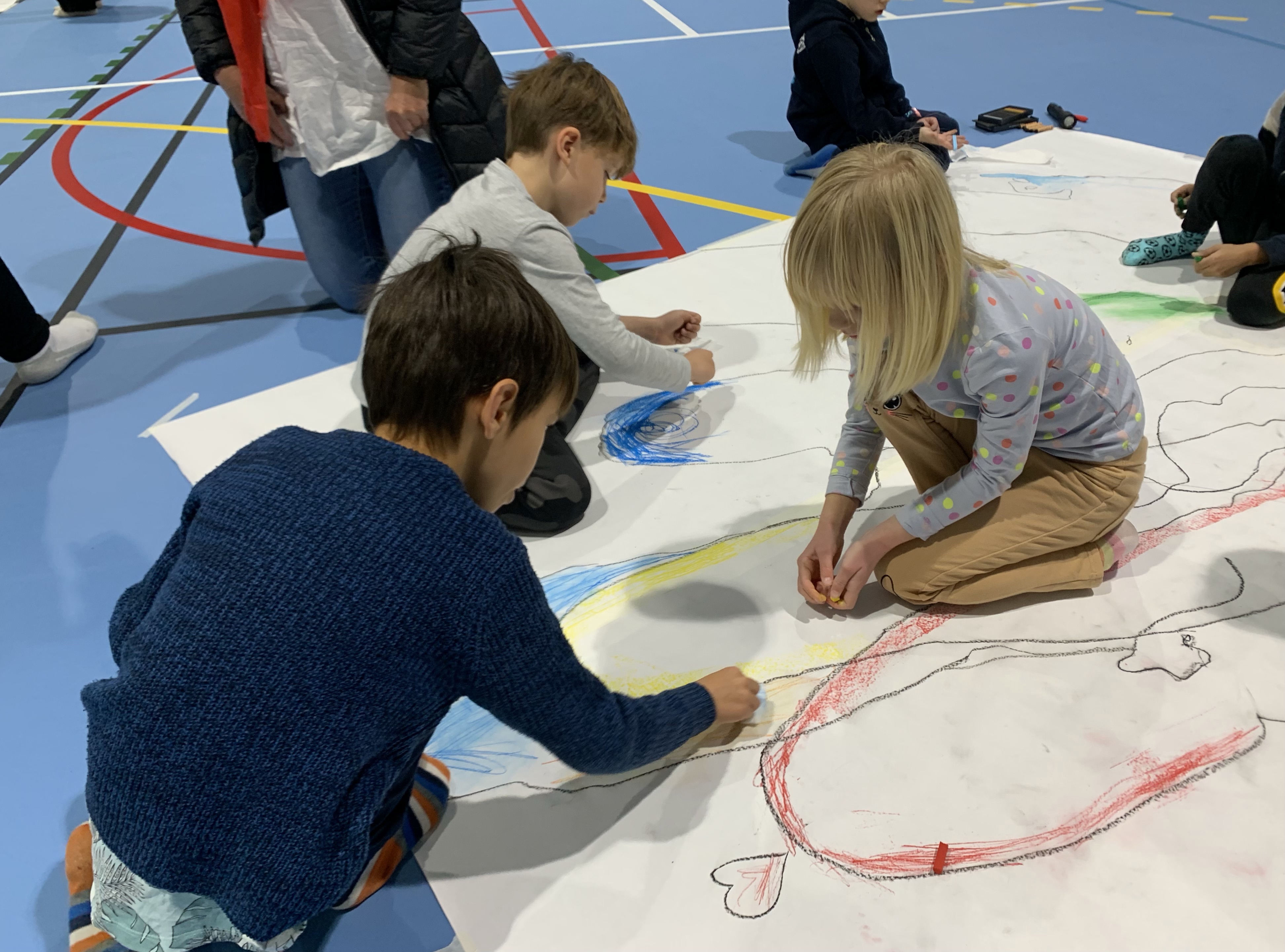 Workshop om lys og skygge i forbindelse med vår nye skolegård.