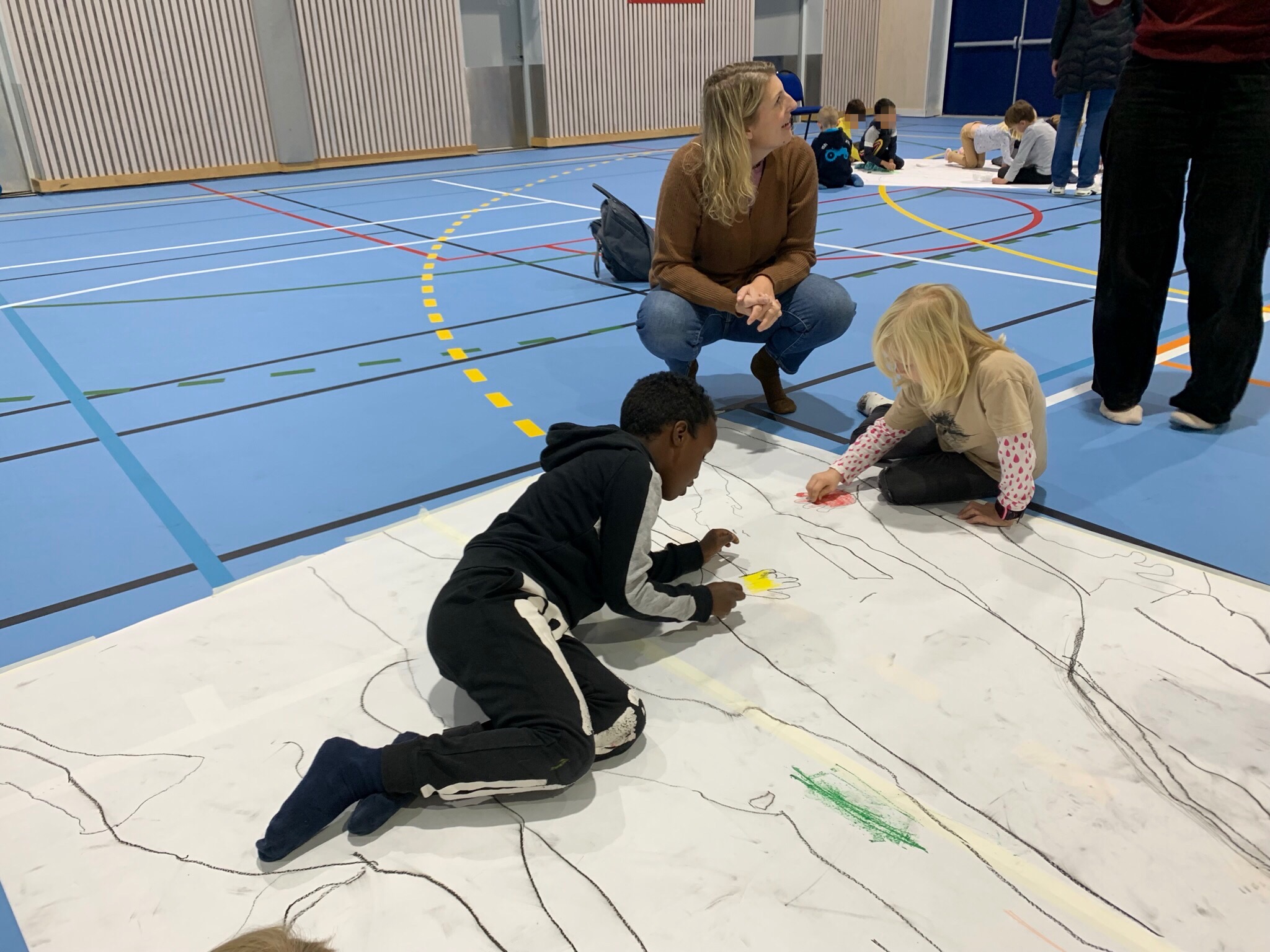 Workshop om lys og skygge i forbindelse med vår nye skolegård.