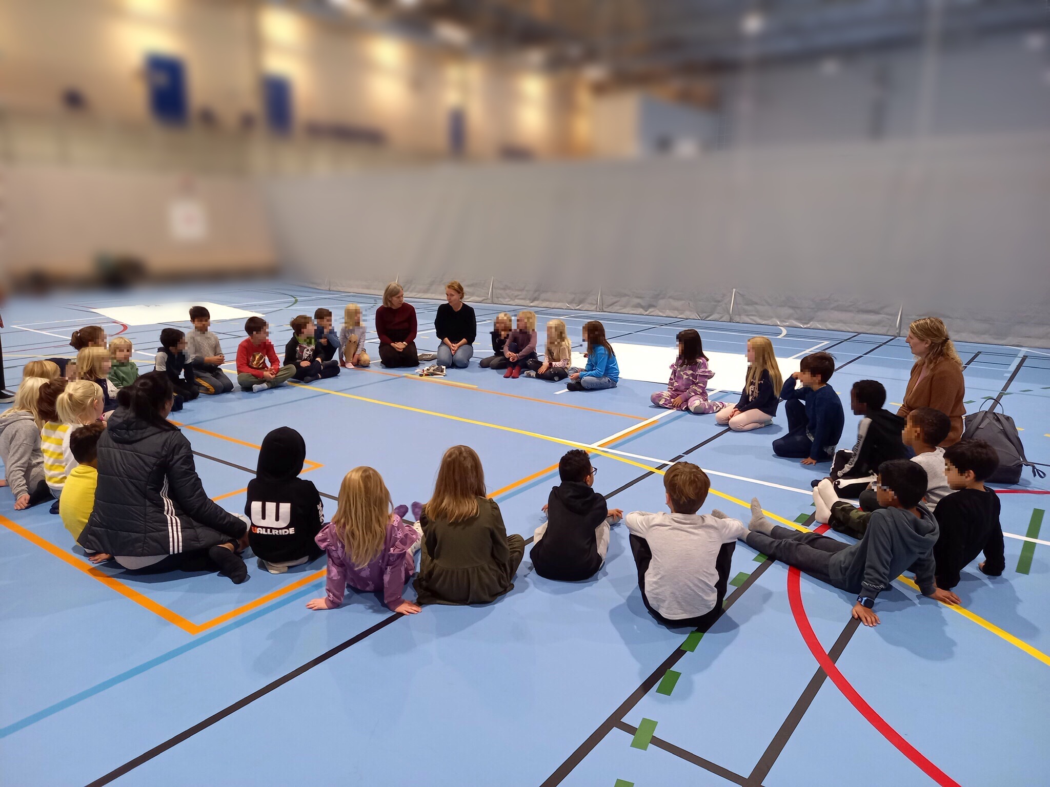 Workshop om lys og skygge i forbindelse med vår nye skolegård.