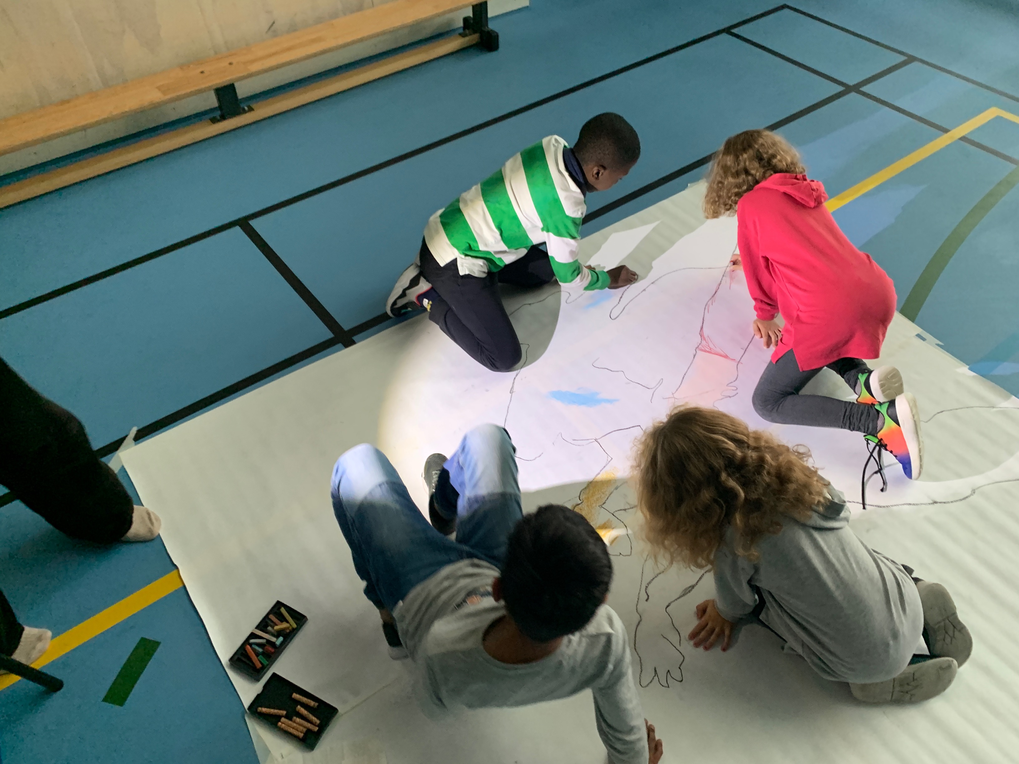 Workshop om lys og skygge i forbindelse med vår nye skolegård.