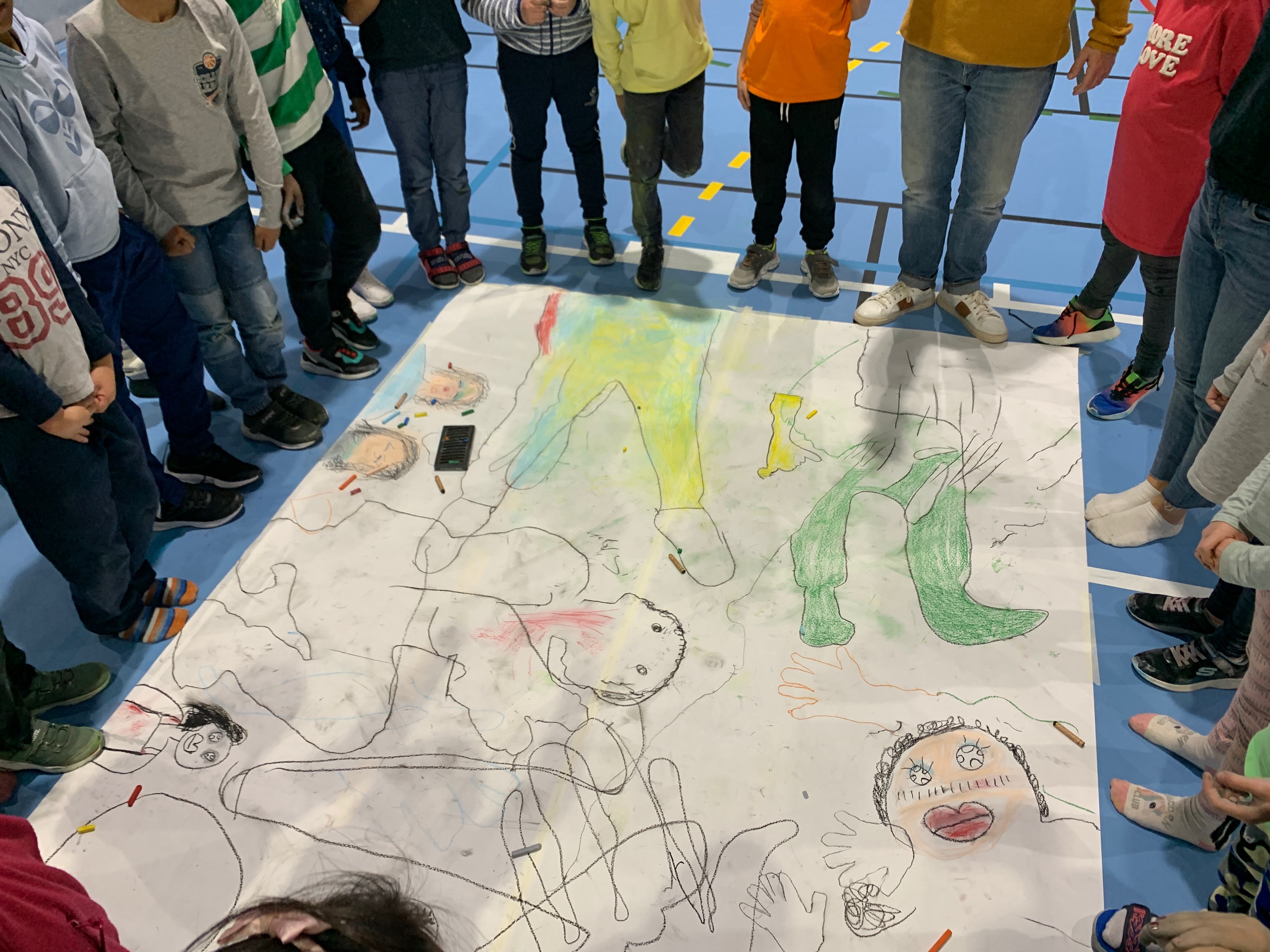 Workshop om lys og skygge i forbindelse med vår nye skolegård.